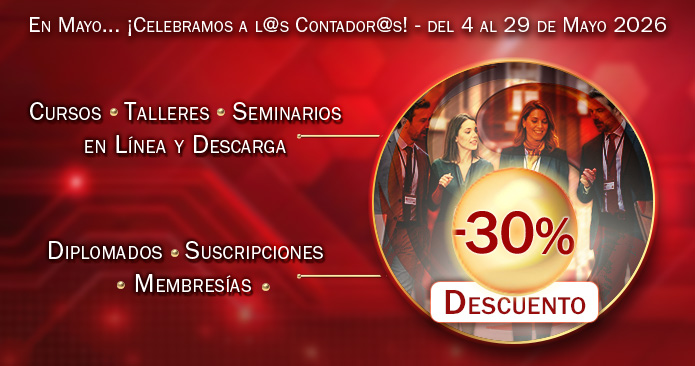 30% de DESCUENTO en TODA la CAPACITACIÓN
